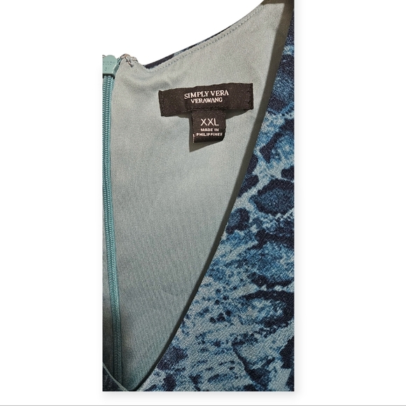 Simply Vera VeraWang.Sleeveless V-neck mini dress Size XXL. - Picture 4 of 8